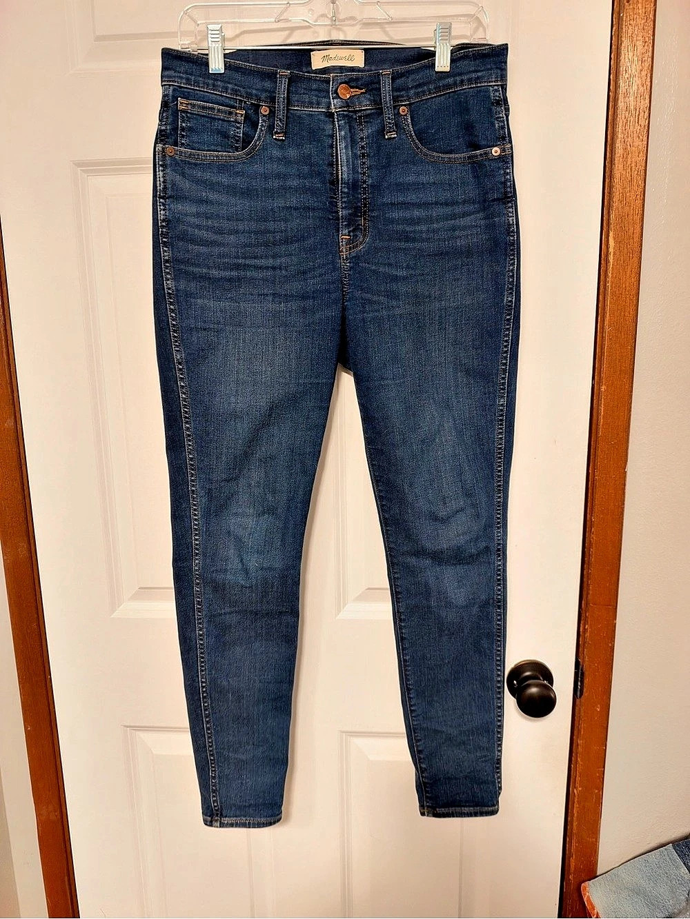 Madewell 10" High-Rise Skinny Blue Jeans